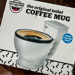 NIB Bigmouth The Original Toilet Coffee Mug- Gag Gift ~ Drink From The Bowl